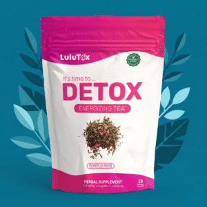 Boîte de thé en infusion Lulutox Detox Tea avec 28 sachets